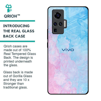 Mixed Watercolor Glass Case for Vivo X50 Pro
