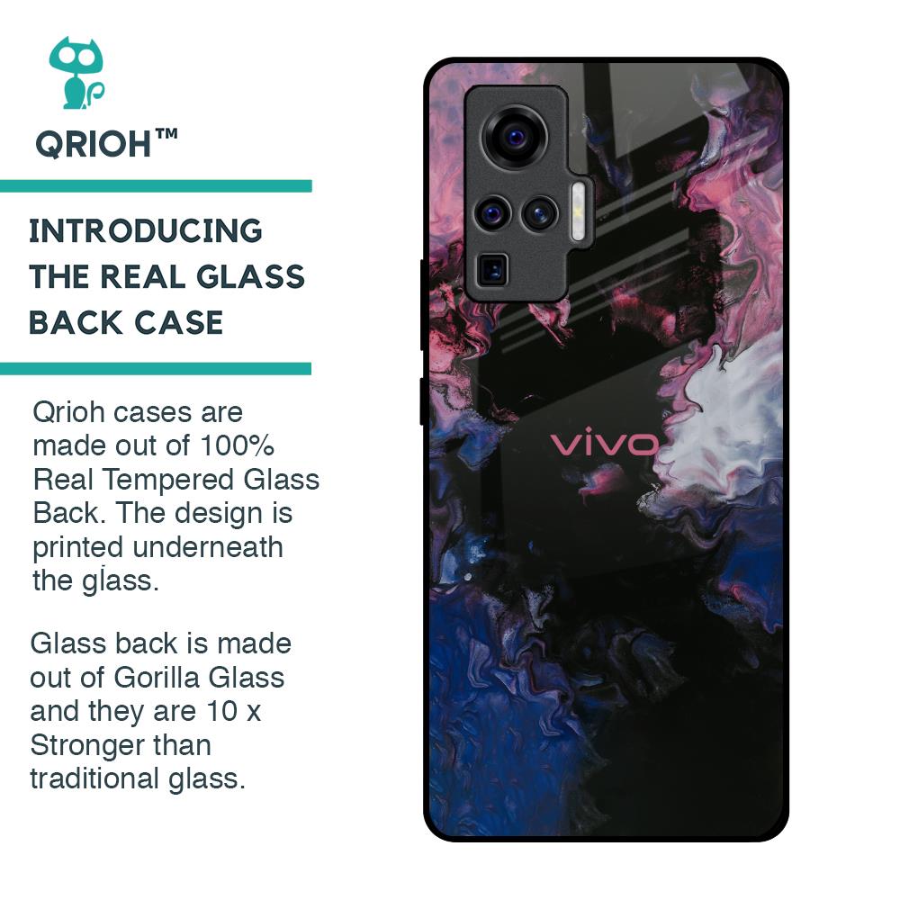 Smudge Brush Glass case for Vivo X50 Pro