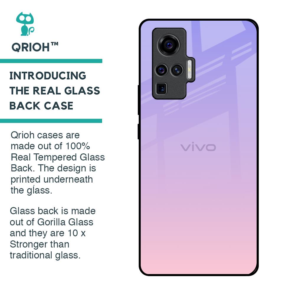 Lavender Gradient Glass Case for Vivo X50 Pro