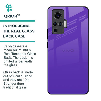 Amethyst Purple Glass Case for Vivo X50 Pro