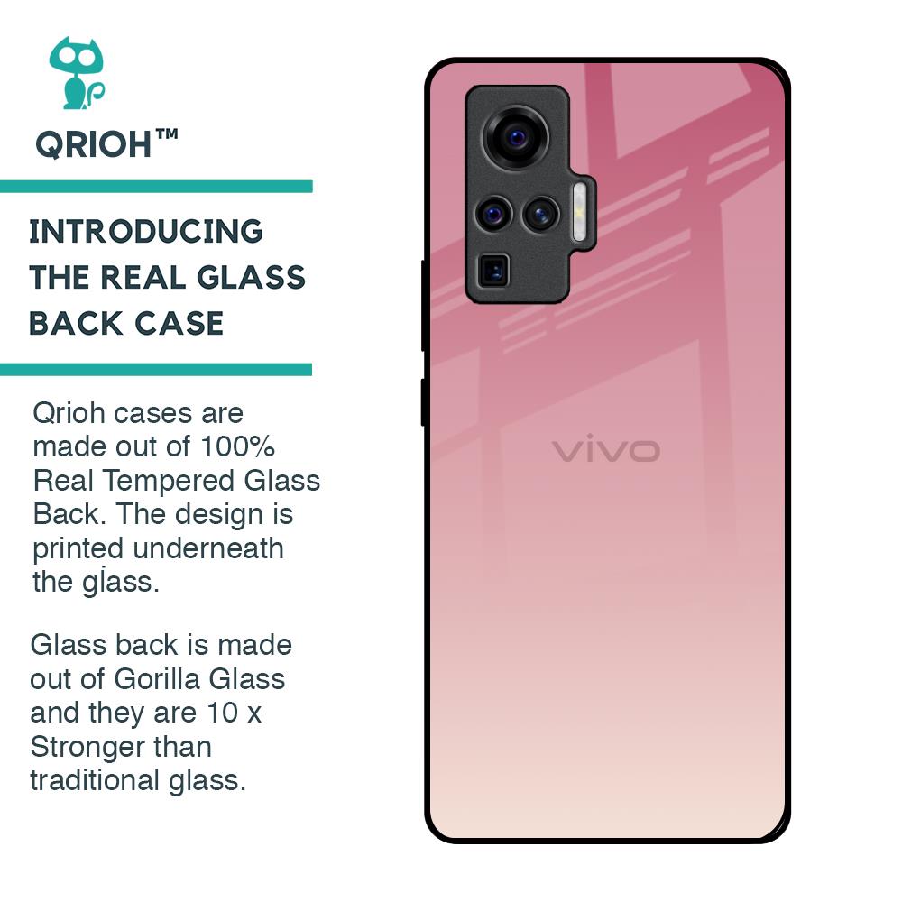 Blooming Pink Glass Case for Vivo X50 Pro