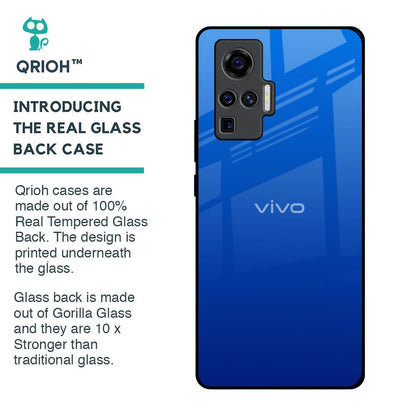 Egyptian Blue Glass Case for Vivo X50 Pro