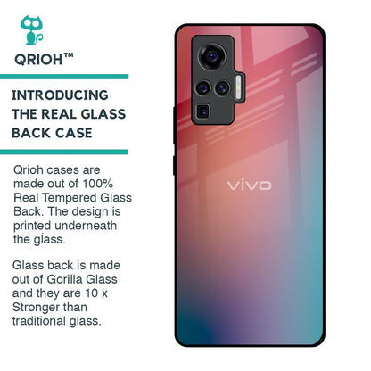 Dusty Multi Gradient Glass Case for Vivo X50 Pro