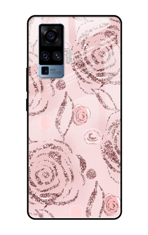 Shimmer Roses Vivo X50 Pro Glass Cases & Covers Online