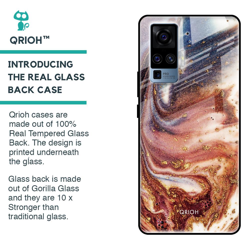 Exceptional Texture Glass Case for Vivo X50 Pro