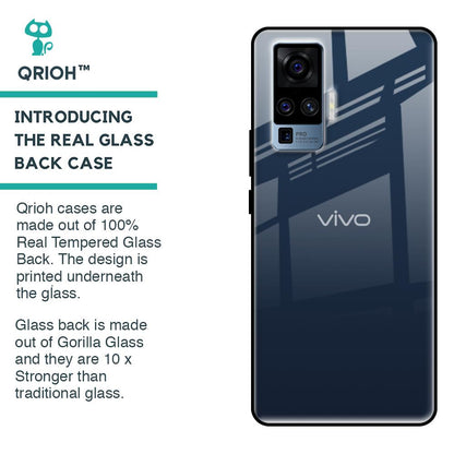 Overshadow Blue Glass Case For Vivo X50 Pro