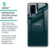 Hunter Green Glass Case For Vivo X50 Pro