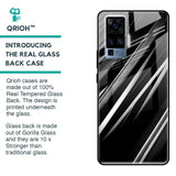 Black & Grey Gradient Glass Case For Vivo X50 Pro