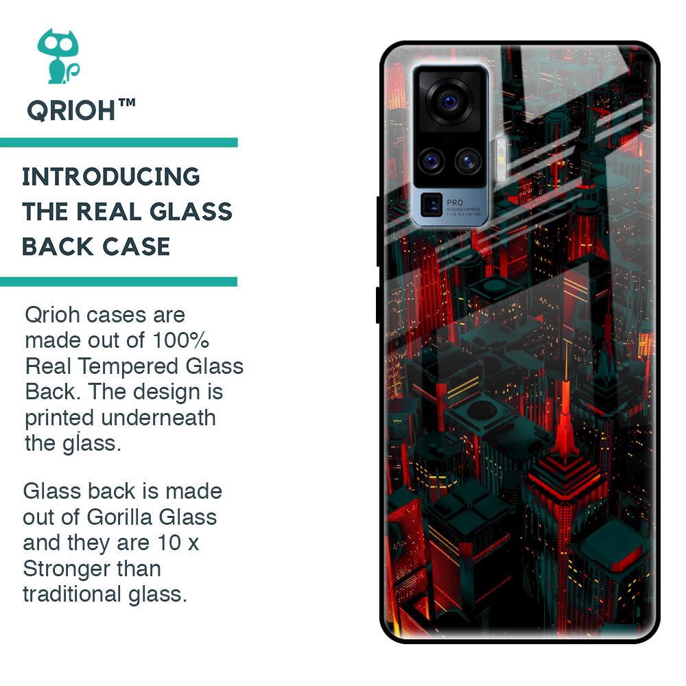 City Light Glass Case For Vivo X50 Pro