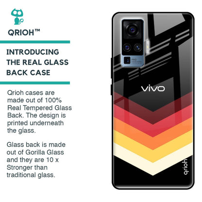 Abstract Arrow Pattern Glass Case For Vivo X50 Pro
