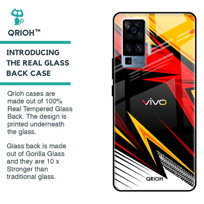 Race Jersey Pattern Glass Case For Vivo X50 Pro