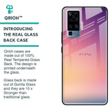 Lavender Purple Glass case for Vivo X50 Pro