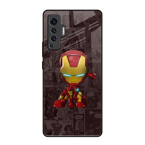 Angry Baby Super Hero Vivo X50 Glass Back Cover Online