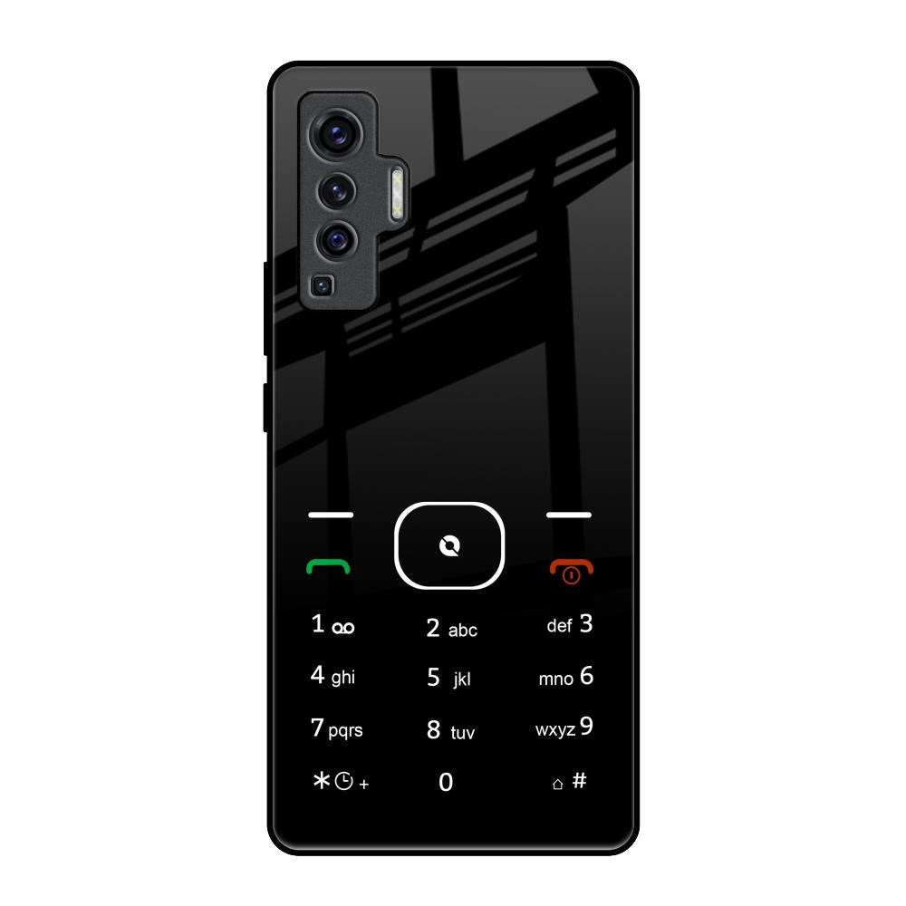 Classic Keypad Pattern Vivo X50 Glass Back Cover Online