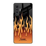 Fire Flame Vivo X50 Glass Back Cover Online
