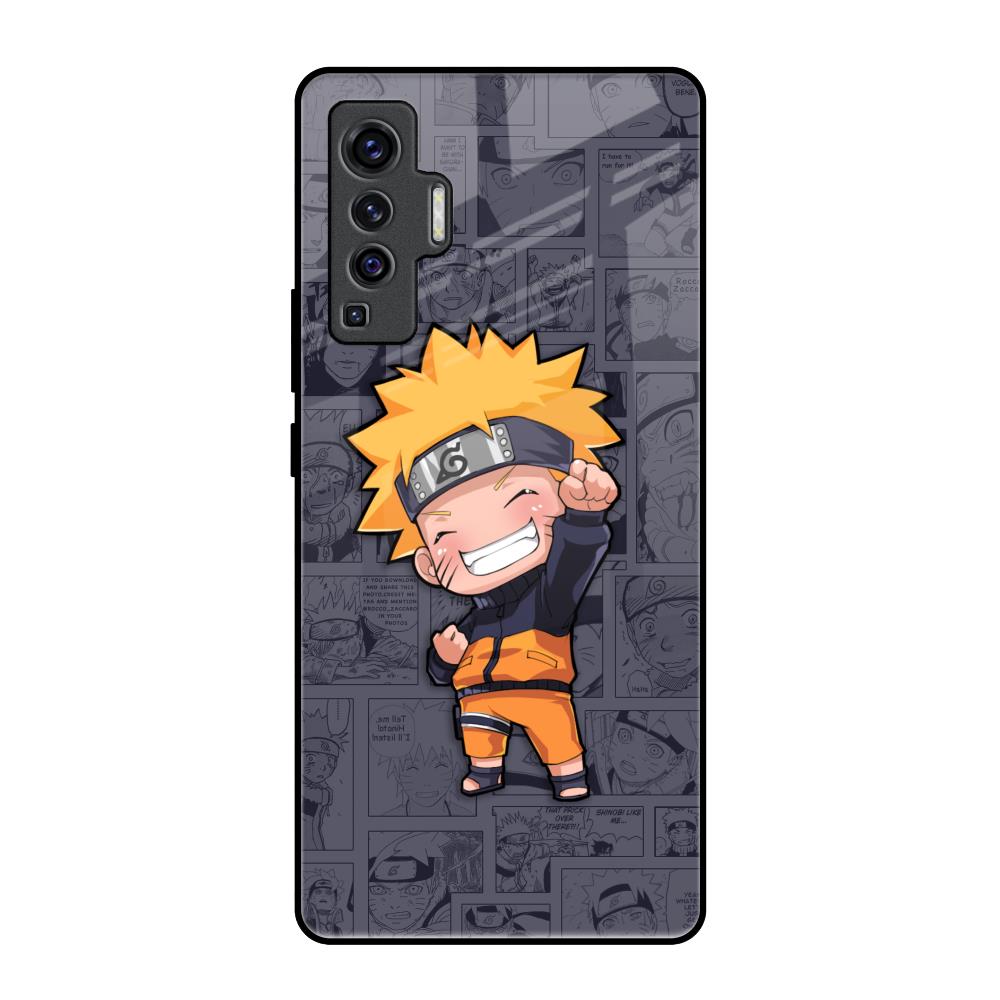 Orange Chubby Vivo X50 Glass Back Cover Online
