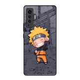 Orange Chubby Vivo X50 Glass Back Cover Online