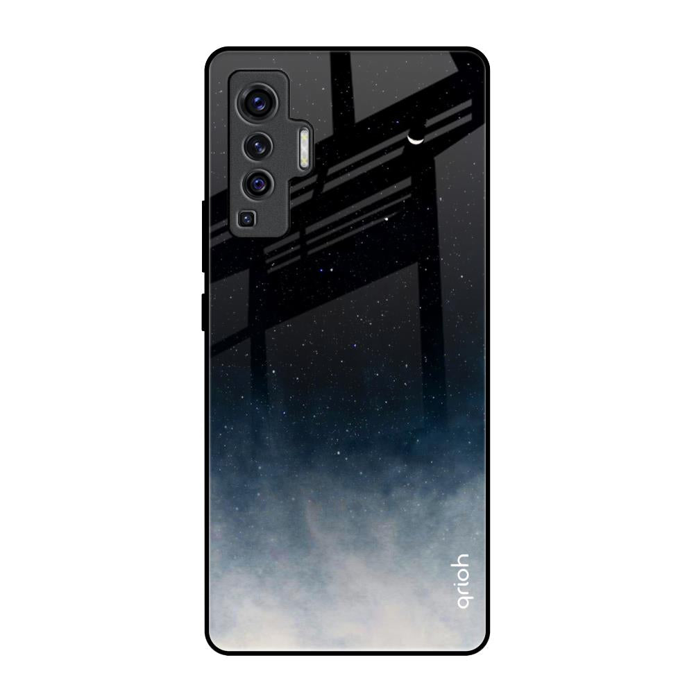 Black Aura Vivo X50 Glass Back Cover Online