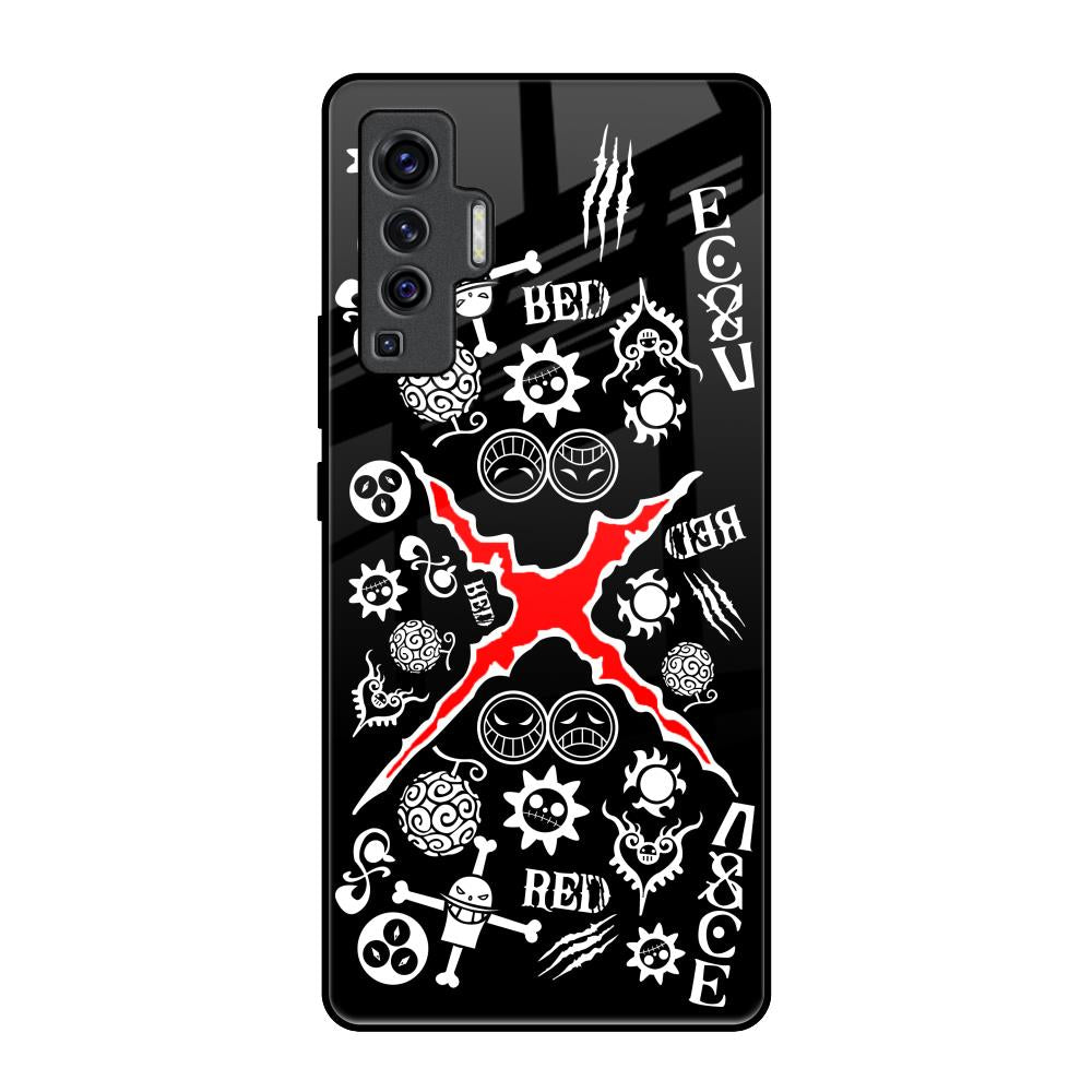 Red Zone Vivo X50 Glass Back Cover Online