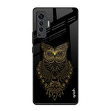 Golden Owl Vivo X50 Glass Back Cover Online