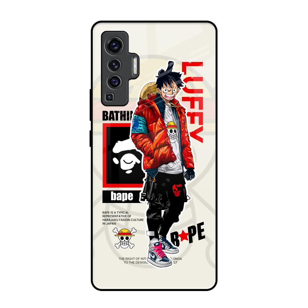 Bape Luffy Vivo X50 Glass Back Cover Online