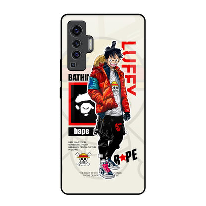 Bape Luffy Vivo X50 Glass Back Cover Online