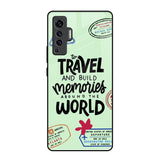 Travel Stamps Vivo X50 Glass Back Cover Online