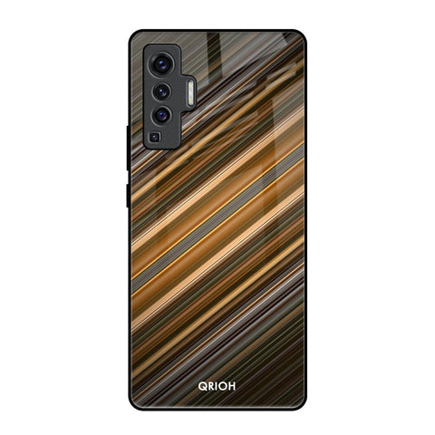 Diagonal Slash Pattern Vivo X50 Glass Back Cover Online