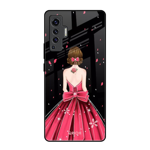 Fashion Princess Vivo X50 Glass Back Cover Online