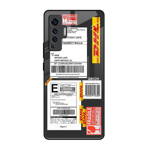 Cool Barcode Label Vivo X50 Glass Back Cover Online