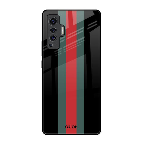 Vertical Stripes Vivo X50 Glass Back Cover Online