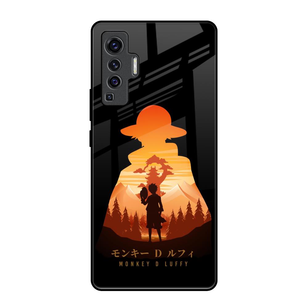 Luffy One Piece Vivo X50 Glass Back Cover Online