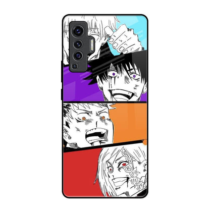 Anime Sketch Vivo X50 Glass Back Cover Online