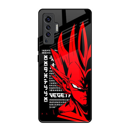 Red Vegeta Vivo X50 Glass Back Cover Online