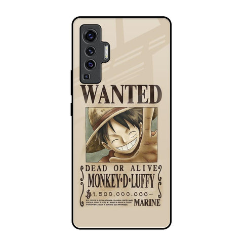Luffy Wanted Vivo X50 Glass Back Cover Online