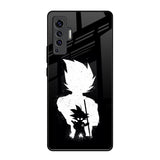 Monochrome Goku Vivo X50 Glass Back Cover Online