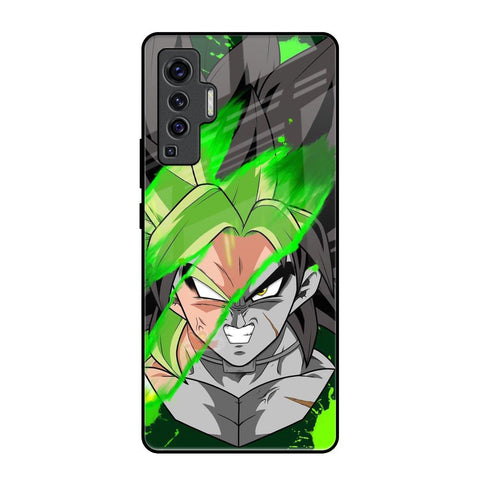 Anime Green Splash Vivo X50 Glass Back Cover Online