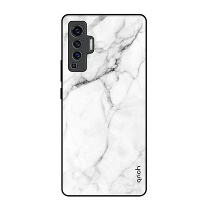 Modern White Marble Vivo X50 Glass Back Cover Online