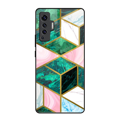 Seamless Green Marble Vivo X50 Glass Back Cover Online