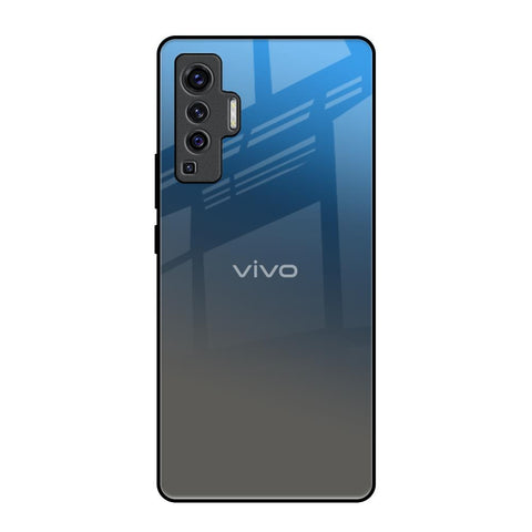 Blue Grey Ombre Vivo X50 Glass Back Cover Online