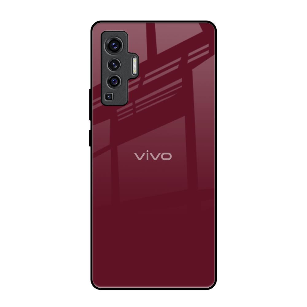 Classic Burgundy Vivo X50 Glass Back Cover Online