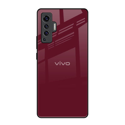 Classic Burgundy Vivo X50 Glass Back Cover Online