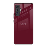 Classic Burgundy Vivo X50 Glass Back Cover Online