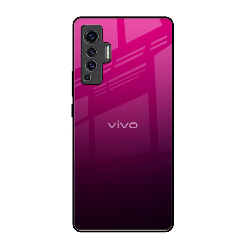 Purple Ombre Pattern Vivo X50 Glass Back Cover Online