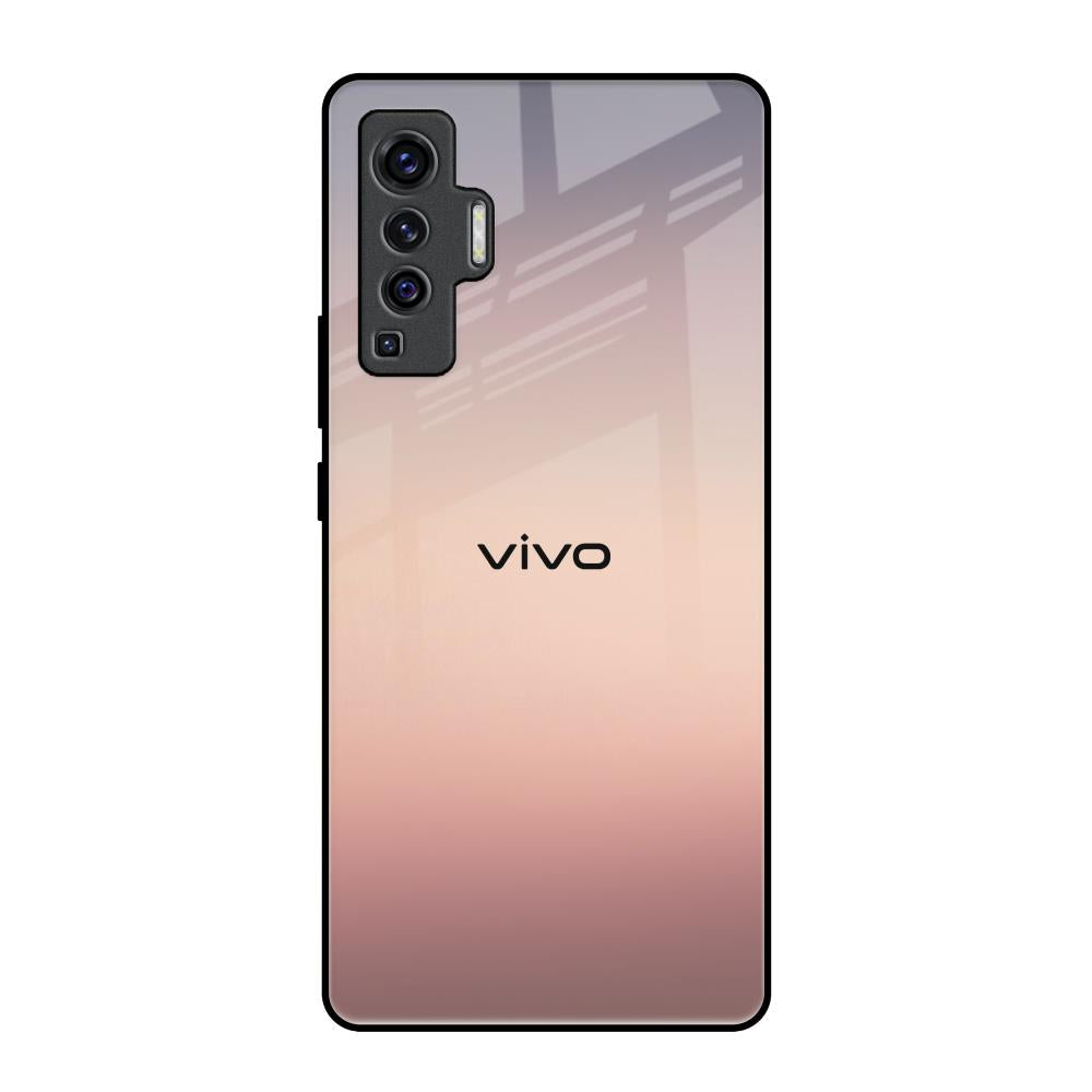 Golden Mauve Vivo X50 Glass Back Cover Online
