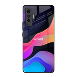 Colorful Fluid Vivo X50 Glass Back Cover Online