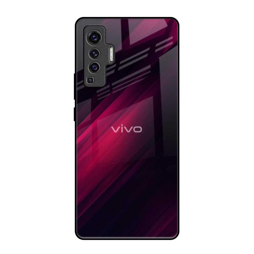 Razor Black Vivo X50 Glass Back Cover Online