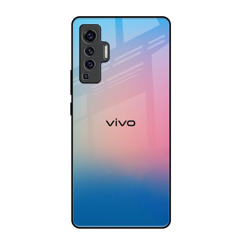 Blue & Pink Ombre Vivo X50 Glass Back Cover Online