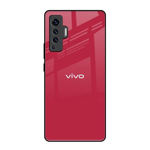 Solo Maroon Vivo X50 Glass Back Cover Online