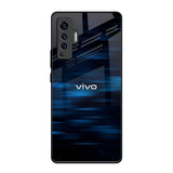 Blue Rough Abstract Vivo X50 Glass Back Cover Online